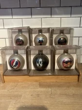 6 Santa's Rockshop Kiss Jimi Hendrix Iron Maiden Ozzy Christmas Ornament Vintage