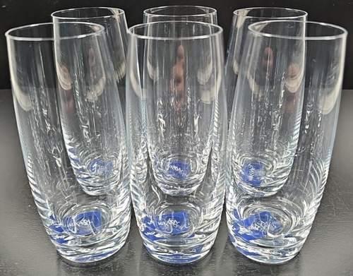 6 Mikasa Julie Stemless Fluted Champagne Set Elegant Clear 9 Oz Smooth Drink Lot - Picture 15 of 24
