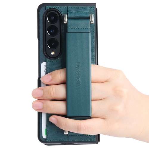For Samsung Galaxy Z Fold 4 Smooth Strap On With Card Storage - Picture 13 of 22