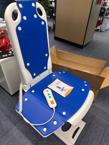 Electric Chair Lift, Floor Lift,Adjustable Height, Blue,300 lbs - Picture 3 of 13