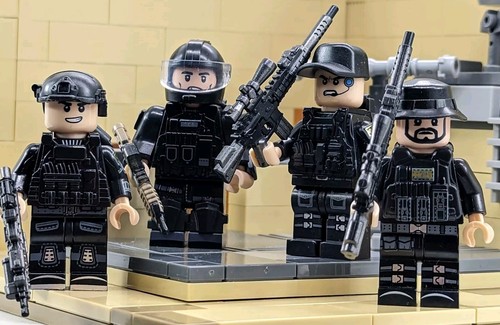 Custom Printed LEGO Minifigure (4x) Marksman Black Ops Foxtrot Squad Operators - Picture 2 of 8