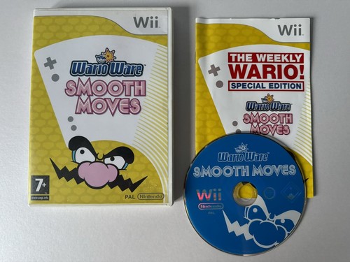 Wario Ware Smooth Moves - Nintendo Wii - Complete With Manual - Tested PAL