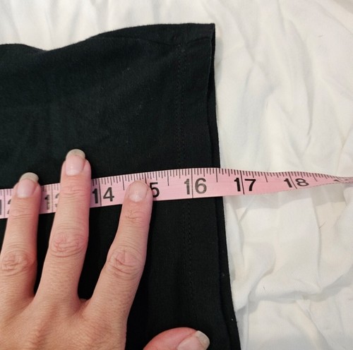 Wild Fable schwarzes kurzärmliges T-Shirt mit V-Ausschnitt cropped Damen Gr. XL - Bild 7 von 7