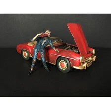 ZOMBIE MECHANIC FIGURINE III FOR 1/18 SCALE MODELS BY AMERICAN DIORAMA 38199