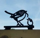 Metal Wren &Chick Fence Post Topper,Garden Ornament,Garden Decor,Metal Art, Bird