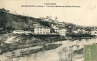 Map LAROQUEBROU downstream view and steel workshops of Firminy