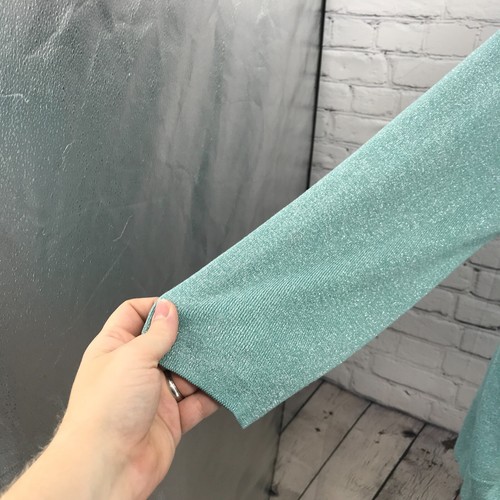 Susan Graver Top Womens 3X Green Long Sleeve Layered Casual Basic Blouse - Picture 6 of 16