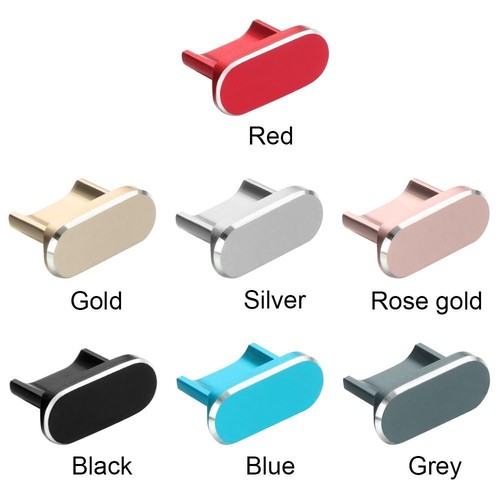 Dustproof Cover Micro Charger Port Aluminium Alloy Stopper Anti Dust Plug - Zdjęcie 2 z 11