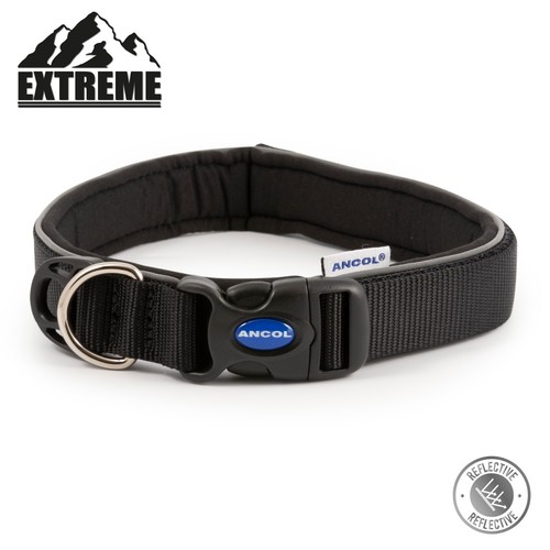 Padded Dog Collar - Black. Extreme Shock. Small (30cm - 34cm). - Picture 6 of 6