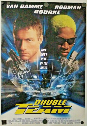 Van Damme Double Team 1997 Double Sided Original Movie Poster 27" x 40" Rolled