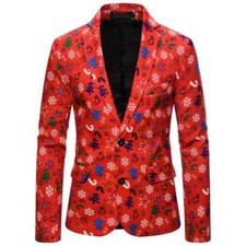 giacca smoking uomo elegante rosso colorata morbido bottone slim uomo 1137