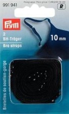 Replacement Bra Straps 2 Piece 10MM Wide Black