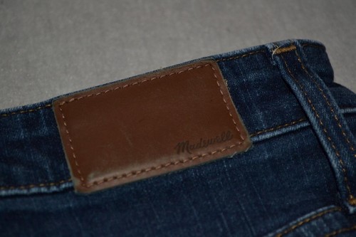 46831-a Madewell Jeans Curvy High-Rise Calce Ajustado Azul Talla 27 X 28 Mujer - Imagen 11 de 12