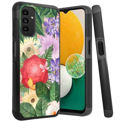 For Samsung Galaxy A13 Shockproof Dual Layer Hybrid Case+Tempered Glass Cover m9 - Picture 5 of 28