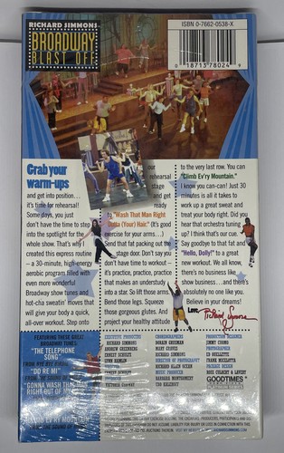 Richard Simmons Broadway Blast Off VHS VCR Video Tape New / Sealed Movie - Picture 2 of 9