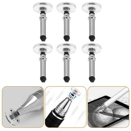 6 Pcs Disc Stylus Touch Screen Pen Capacitive for Touchscreen Ballpoint - Zdjęcie 5 z 12