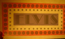 ELVIS RED VINTAGE 1970's ROCK  ROLL MUSIC IRON ON TRANSFER B-23