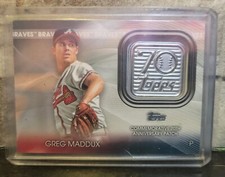 2021 Topps Series 2 Greg Maddux Commemorative 70th Anniversary Patch Braves ⚾️🔥