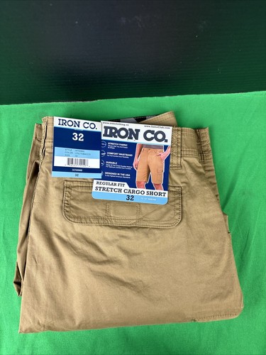 Iron Co. Flex Comfort Waistband Stretch Cargo Short Vintage Tobacco Gr. 32 - Bild 5 von 7