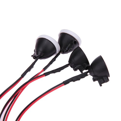 4pcs RC Car Round LED Light with Cover Vehicle Lamp Part for 1/10 Traxxas DE - Bild 7 von 9