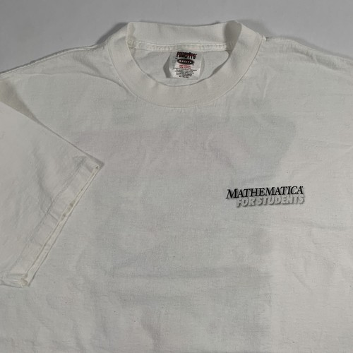 VTG Mathematica For Students Wolfram Technology Education T-Shirt XL X-Large - Imagen 4 de 10