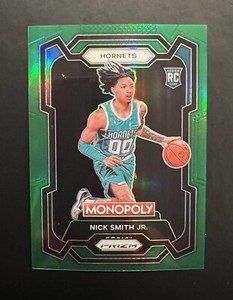 2023-24 Panini Prizm Monopoly NICK SMITH JR. Green SP Rookie #13/24 HORNETS #14