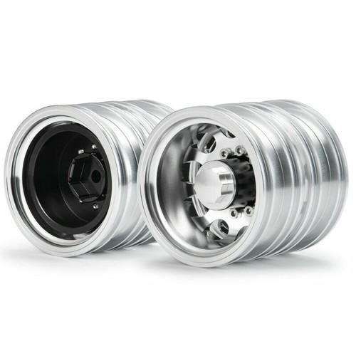 1/2Pcs CNC Metal Front/ Rear Wheel Rim Hub for 1:14 RC Car Tamiya Tractor Truck - Picture 40 of 61
