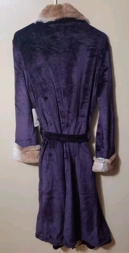 SECRET TREASURES WOMAN'S LARGE 12/14 Purple Superminky Wrap Sleep ROBE NWT - Picture 2 of 11