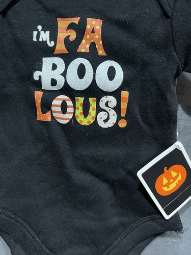 Halloween Creeper Einteiler Body Neugeborene NB Kleinkind I’m Faboolous Fabulous - Bild 2 von 6