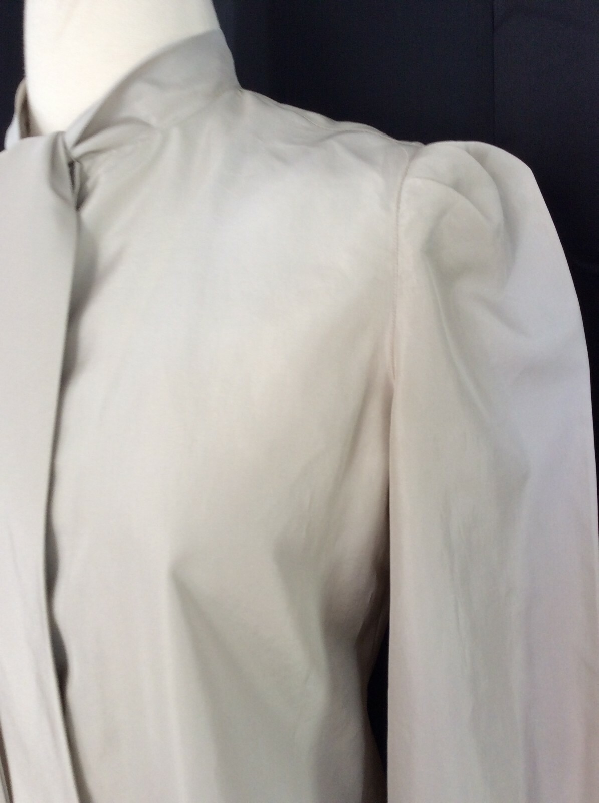 1970's VINTAGE Puffed Shoulder Sleeve Ascot Tie S… - image 2