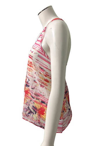 Aeropostale Sexy Sheer Lightweight Sleeveless Racer Tie Back Blouse Size Medium - Picture 2 of 12