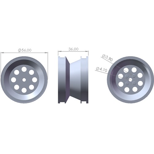 Alu Bumper/Shock/Wheel Option Parts for Tamiya Grasshopper/Hornet/Grasshopper II - Picture 51 of 62