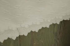 white petticoat skirt French vintage heavy cotton slip diamond textured pattern