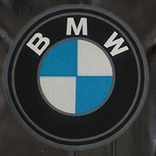 BMW Car Racing Motor Cycle Logo Size 10.0"x10.0" Sew Embroidered Iron On Patch