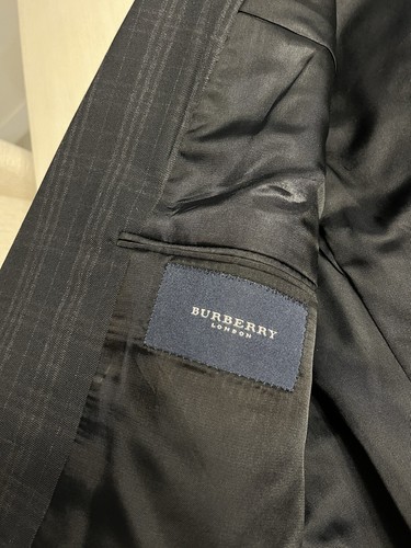 Burberry tuxedo single button tartan check print Wool Tailored Jacket 40R $1890 - Picture 2 of 16