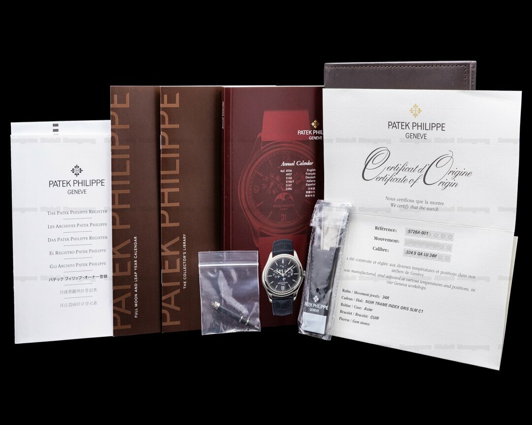 Patek Philippe Nautilus Annual Calendar 5726 Moon SS Grey Dial FULL SET image