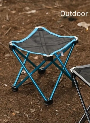 Portable Folding Stool Fishing Chair Camping Outdoor W/ Carrying Case 11x9x9" - Picture 2 of 15