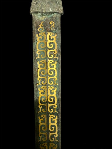 Rarissimo bronzo unico stile antico romano 60 cm + spada - Foto 3 di 5