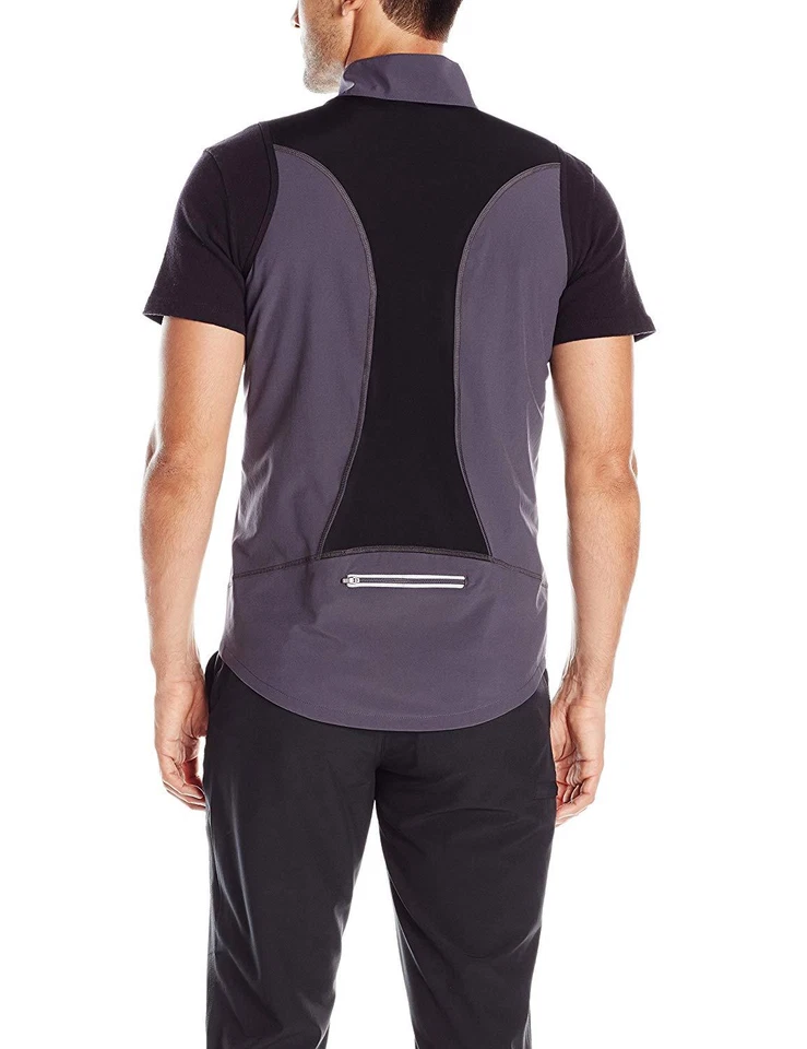 NEW CW-X Men's Endurance Run Vest, Grey, Large Athletic Full Zip 280703 Reflecti - Image 2 of 4
