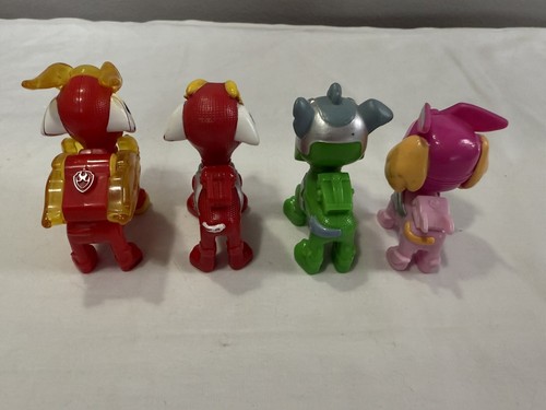 Paw Patrol 4 Leuchtfahrzeuge Sounds Deluxe & Mighty Pups Super Paws Plz LESEN - Bild 3 von 19