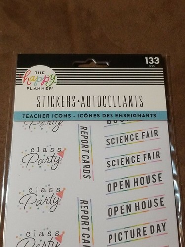 NEW The Happy Planner TEACHER Icons Stickers 133 pcs me and my BIG ideas 5 Sheet - Bild 4 von 12