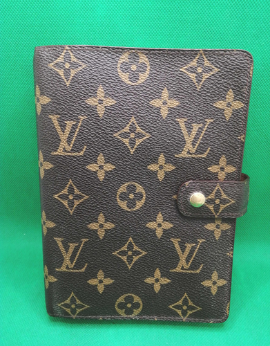 LOUIS VUITTON R20105 Monogram Agenda MM Day Planner Cover LV Autentico Usato Buono