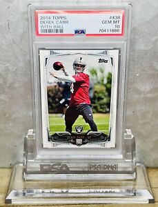 2014 TOPPS #438 DEREK CARR ROOKIE RC PSA 10 GEM MINT