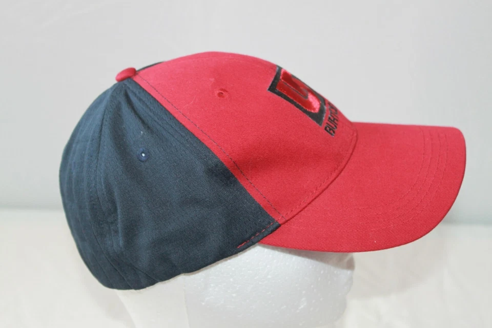 Burton Bordado Logo Flexfit Gorra Sombrero Rojo/Negro Snowboard Talla S/M Foto 4 de 4