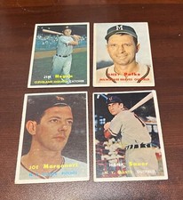 1957 Topps U-Pick  Cubs Braves Giants Cubs Red Sox