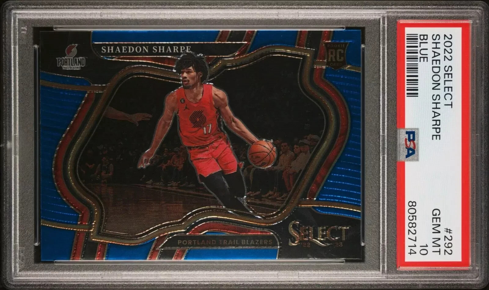 Shaedon Sharpe 2022 Panini Select Rookie #292 "Courtside" - PSA 10 - GEM MINT