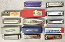 Hohner vintage harmonicas: Echo, Blues  Marine Band, 1 Jinli Case, nine total