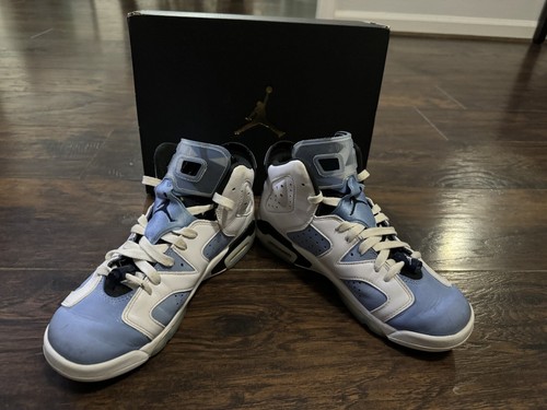 Air Jordan 6 Retro UNC University Blue 384665-410 Size GS 7Y - Picture 1 of 5