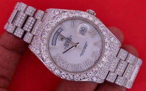 Unused-Rolex-Day-Date-II-2-President-18kt-WHITE-GOLD-218239-27-Ct-Diamonds-ASAAR
