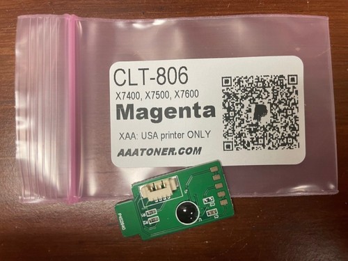 Chip de 4 tóner para Samsung MultiXpress X7400, X7500, X7600, recarga KCMY 806S (806) - Imagen 4 de 8
